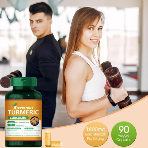 Miniatura 6 de Cúrcuma Curcumina 1800mg con 95% Curcuminoides y Pimienta Negra – Fórmula de Alta Absorción para Articulaciones, Inflamación y Apoyo Inmunológico