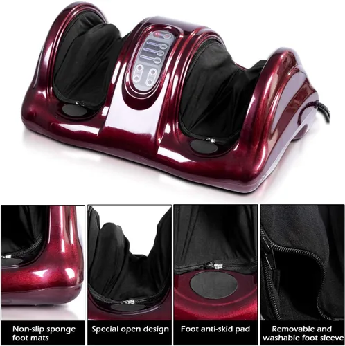 Miniatura 4 de LDAILY Masajeador terapéutico de pies Shiatsu, masaje de amasamiento y rodamiento para pies, 3 modos, masajeador eléctrico de pies con control