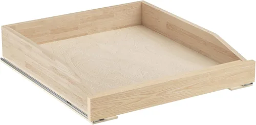 Miniatura 11 de LOVMOR Organizador de gabinete extraíble de 13.5 pulgadas de ancho x 21 pulgadas de profundidad, estantes extraíbles para gabinete con cierre suave