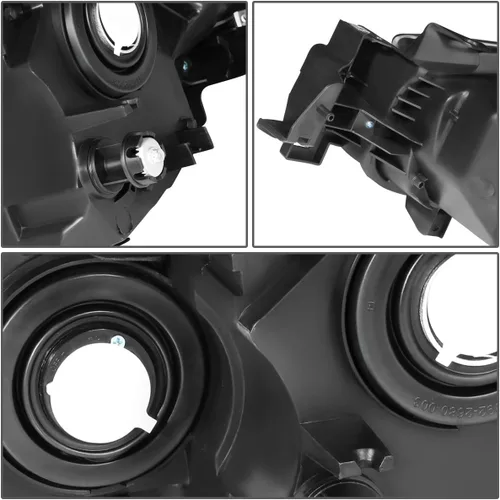 Miniatura 5 de DNA MOTORING Par de lámparas de repuesto para faros delanteros estilo fábrica compatible con 13-16 MAZDA CX-5, HL-OH-MCX513-BK-CL1