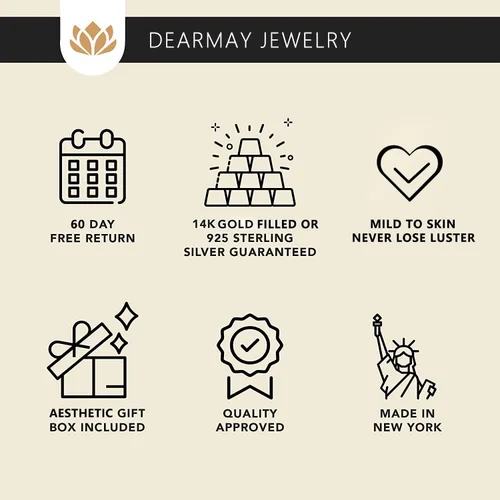 Miniatura 8 de DEARMAY 14K Gold Necklaces for Women, Dainty Gold Herringbone Choker Necklace for Women Thin Layered Chunky Snake Chain Necklaces Jewelry for Teen