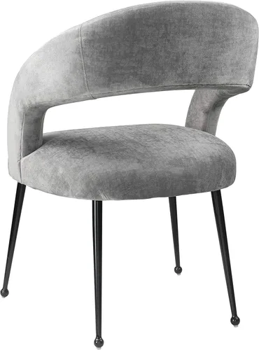 Miniatura 5 de Tov Furniture Silla de comedor Rocco Black Boucle