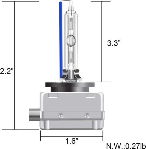 Miniatura 7 de RCP - D1S8 - (un par) D1S/ D1R 8000K Bombilla de repuesto Xenón HID, stents metálicos azul hielo, base de 12 V, lámparas para auto, faros delanteros