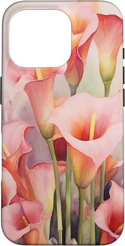 Miniatura 19 de iPhone 13 Pro Calla Lilies Flower Floral Watercolor Case