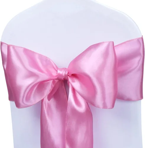 Miniatura 13 de Babenest Bandas de satén para silla, 50 lazos mejorados para silla, lazos para bodas, banquetes, fiestas, Pascua, Navidad, baby shower, decoración