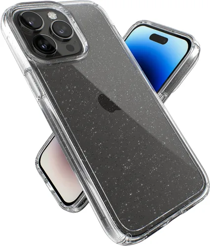 Miniatura 12 de Speck Funda transparente para iPhone 14 Pro Max, protección contra caídas, resistente a los arañazos, funda delgada de doble capa para iPhone de 6.7