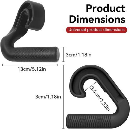 Miniatura 2 de Neutral Grip Pull Up Handles 45° - Angles 90 Grips for Relieve Wrist Stress - Non-Slip Pull Up Grips - for Pull-Ups Deadlifts - Fits Pull Up Bar