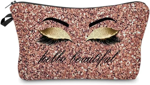 Miniatura 12 de Bolsa de maquillaje para bolso, bolsas de cosméticos para mujer, regalo inspirador para mujer, pequeña bolsa de cosméticos divertida, bolsa de viaje