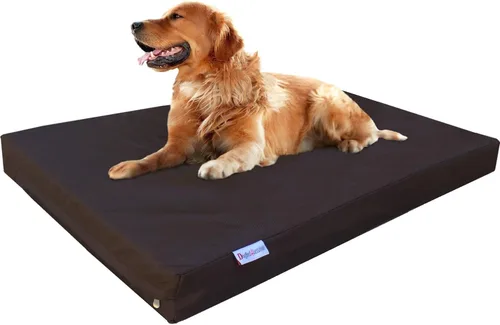 Miniatura 24 de Dogbed4less Cama ortopédica para mascotas con espuma viscoelástica para mascotas medianas y grandes, forro impermeable, funda lavable de microgamuza