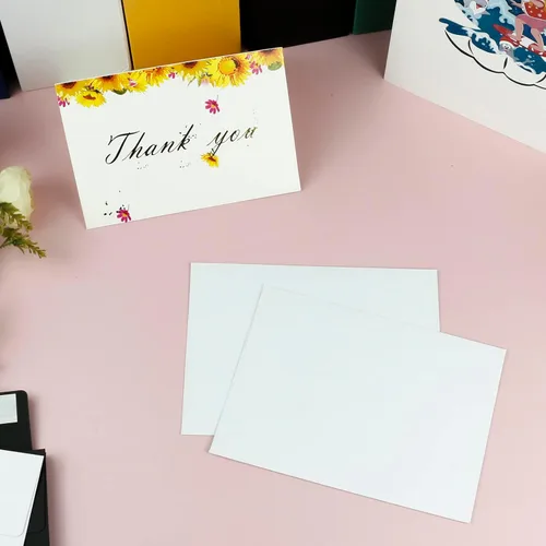 Miniatura 7 de YINUOYOUJIA 50 paquetes de sobres A7 para invitación, sobres 5x7 para tarjetas - autoadhesivos, solapa cuadrada, ideales para boda, baby shower