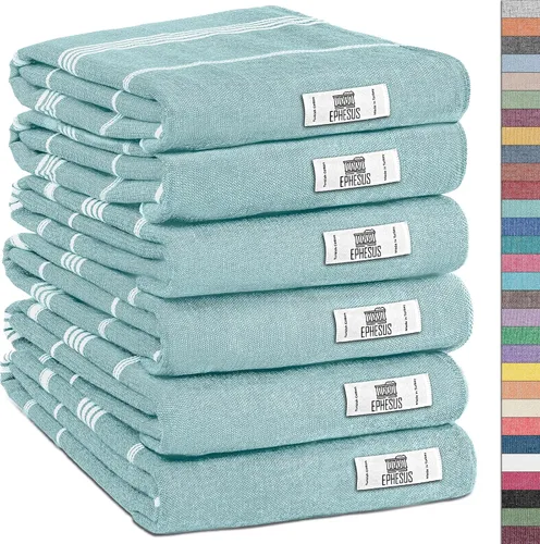 Miniatura 34 de EPHESUS TOWELS Toallas de Mano - Juego de 2 18" x 30" - Toalla de Mano Turca Decorativa para Baño, Cocina, Invitados, Cara, Cabello, Té, Paño