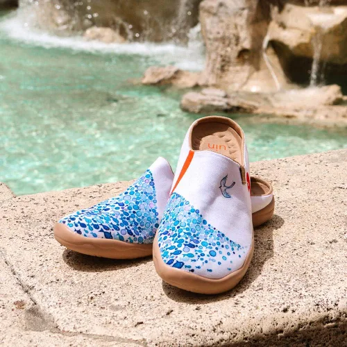 Miniatura 5 de Mocasines UIN para mujer, cómodos, modernos, pintados con diseños artísticos, para viajar, con punta ancha, estilo informal, Málaga
