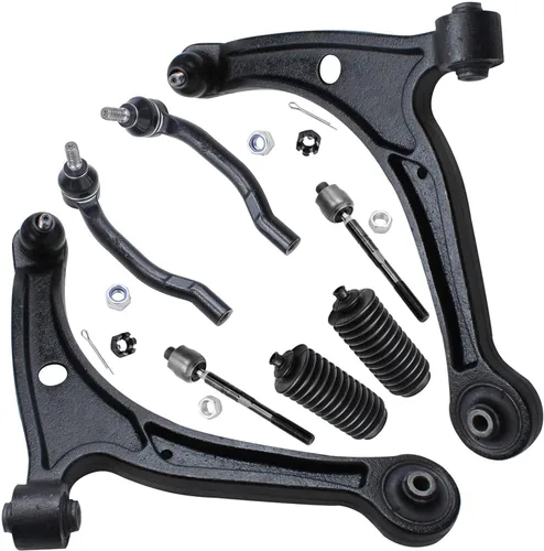 Miniatura 51 de Detroit Axle - Kit de brazos de control de extremo delantero de 8 piezas para Dodge Dakota 00-04, Durango 00-03, 4 brazos de control superior e