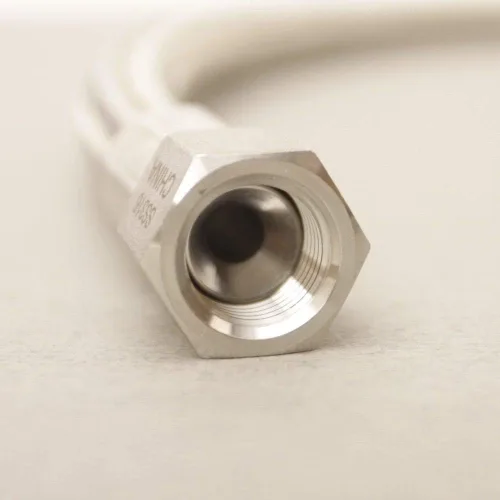 JIC Manguera Hidráulica | Hembra JIC 3/8 in. x 24 in. (2 pies) - PTFE/Acero Inoxidable Trenzado 316 - Glacier Tanks