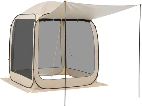 Miniatura 9 de VEVOR Tienda de campaña emergente con pantalla, 6 x 6 pies, carpa con pantalla de 6 lados para 4-6 personas con toldo extendido, toldo con pantalla