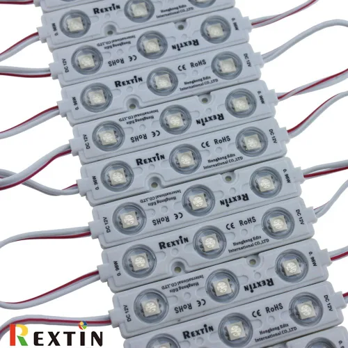 Miniatura 4 de Módulo superbrillante de 200 unidades, 3 LED, amarillo, 5050, SMD, 66-72 lúmenes por módulo, luz decorativa impermeable, para cartel con letras