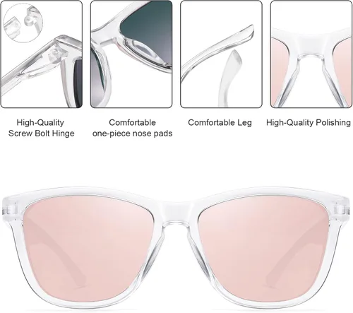 Miniatura 4 de Gafas de sol para mujer y hombre, clásicas, retro, polarizadas, gafas de sol de moda, protección UV400