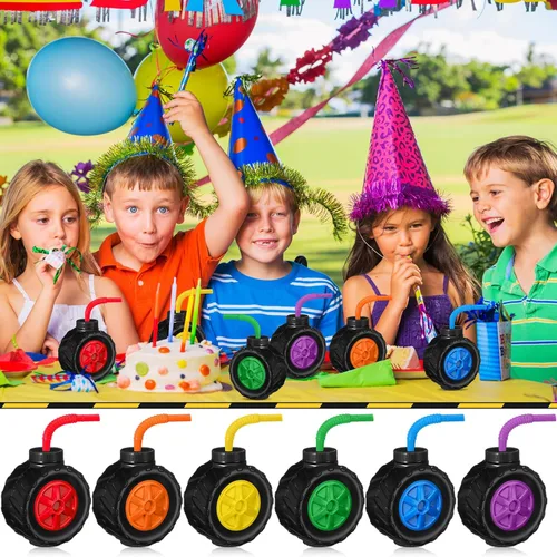 Miniatura 6 de Mifoci Paquete de 12 tazas de camión monstruo para fiestas infantiles, vasos de plástico en forma de neumáticos, construcción de camiones monstruos