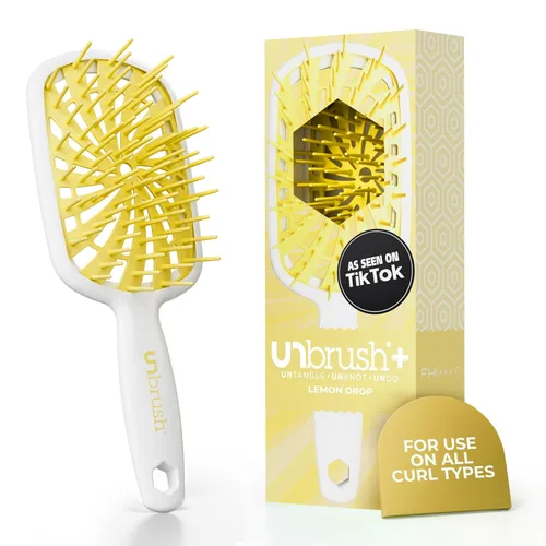 Miniatura 14 de FHI Heat UNbrush Plus — Cepillo para cabello rizado para desenredar suave y eficazmente el cabello húmedo o seco y frágil — Cepillo desenredante