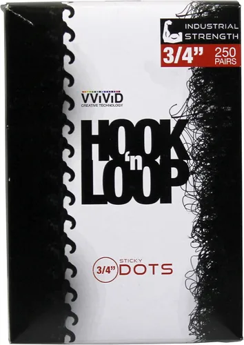 Miniatura 2 de Hook 'N Loop - Paquete de rollo adhesivo blanco de 3/4 pulgadas (3/4 pulgadas)