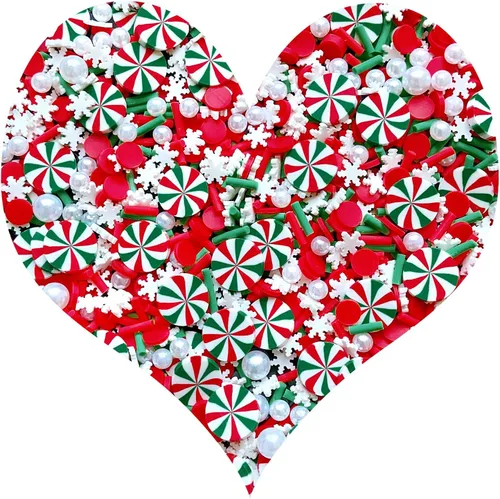 Miniatura 34 de Chispitas Falsas Chispitas Falsas de Navidad Chispitas Falsas de Caramelo Chispitas de Arcilla Polimérica Chispitas Poliméricas Rebanadas de Arcilla