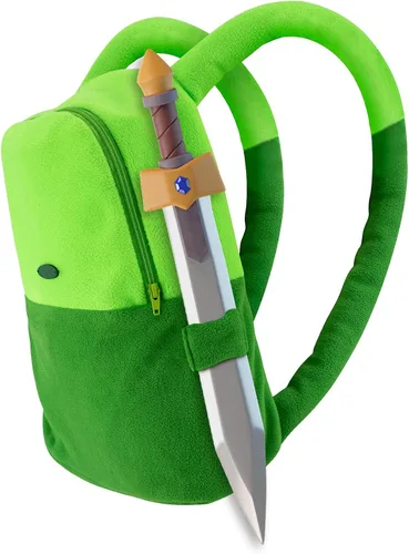 Miniatura 9 de DAZCOS Mochila de cosplay con bolsa verde para disfraz de anime (verde)