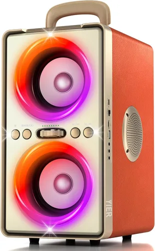 Miniatura 10 de YIER Altavoz Bluetooth, altavoz de fiesta de pico de 240 W con graves grandes, tiempo de reproducción de 20 horas, TWS, BT5.3, caja de auge