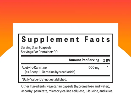 Miniatura 2 de Seeking Health Acetyl-L-Carnitine - Suplemento de acetil-L-carnitina - Apoya la energía, el metabolismo de las grasas saludables y la salud