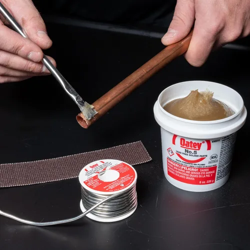 Miniatura 4 de Kit de soldadura de fontanería Oatay, soldadura de 1/4 lb y fundente de 1.7 oz