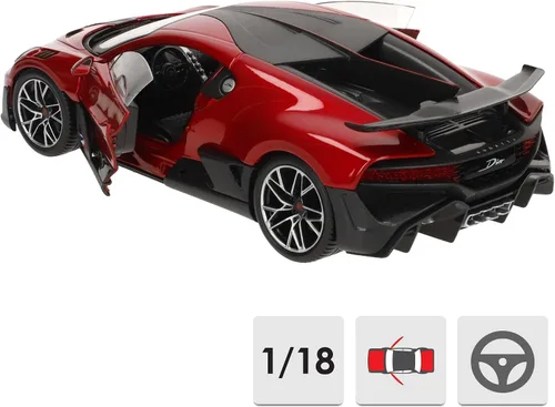 Miniatura 4 de Bburago 18-11045R Bugatti Divo 1:18 Escala Modelo de coche, rojo