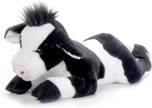 The Petting Zoo Peluche de vaca, regalos para niños, animales salvajes de la vida silvestre, juguete de peluche de vaca, 24 pulgadas