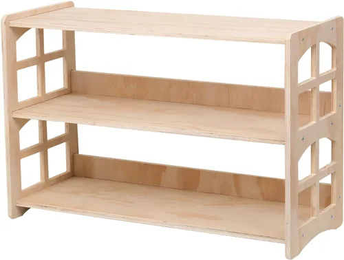Montessori Estantería de juguetes para niños, organizador de almacenamiento para juguetes, estantes de libros para habitación de niños, resistente y