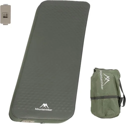 Colchoneta de dormir autoinflable con espuma y bomba eléctrica, innovadora estructura telescópica en forma de Y, colchón de campamento ultraportátil