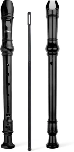 Miniatura 11 de SWAN Grabadora soprano para estudiantes principiantes – Flauta de 8 agujeros desmontable 3 piezas ABS descante grabadores con varilla de limpieza
