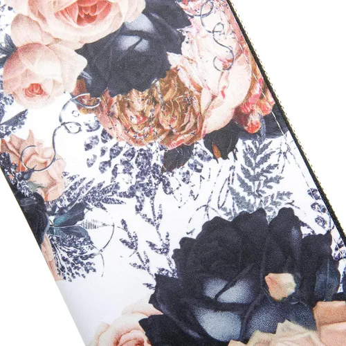Miniatura 135 de Cartera de mano para mujer, estilo bohemio, con RFID, elegante, espaciosa con correa para viajes, capacidad para tarjetas, teléfono, dinero