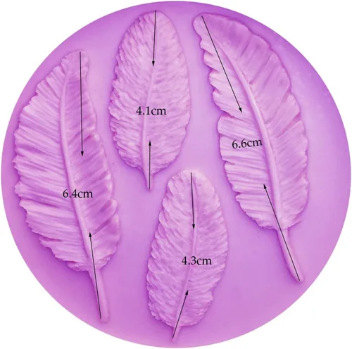 Miniatura 3 de Molde de plumas de pájaros 3D, moldes de silicona 100% de grado alimenticio, antiadherentes, decoración de tartas, chocolate, chicle de caramelo