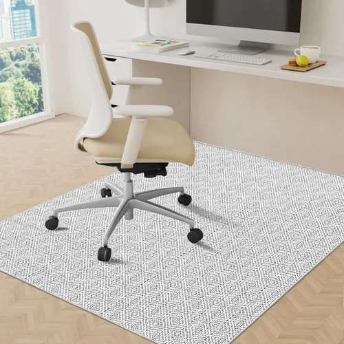 Miniatura 9 de KMAT Alfombrilla para silla de oficina, 36 x 48 pulgadas, protector de suelo de trabajo pesado para madera dura/baldosas, alfombrilla de suelo Negro