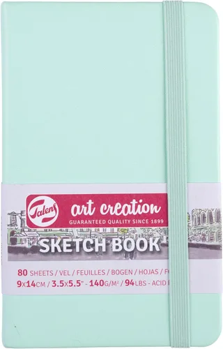 Miniatura 18 de Royal Talens T9314-111M 441769 Cuaderno de bocetos y libreta de dibujo Talens Art Creation 3.5 x 5.5 pulgadas (9 x 14 cm), Amarillo Dorado
