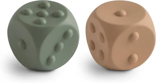 Miniatura 10 de mushie Juguete de silicona para prensar dados Juego sensorial para bebés durante más de 10 meses (rubor/arena cambiante)