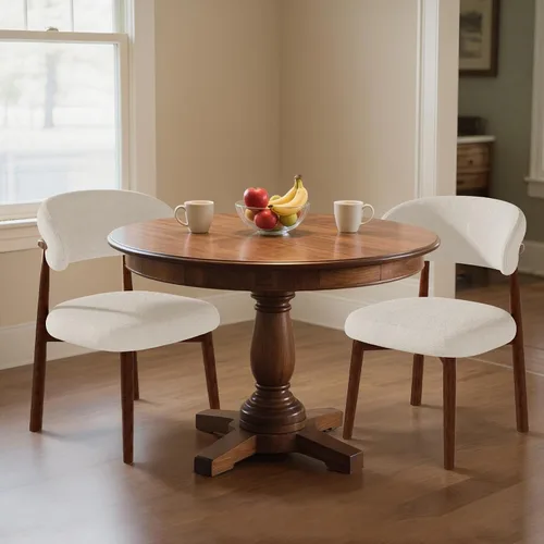 Miniatura 27 de Juego de 2 sillas de comedor estilo granja, sillas de cocina tapizadas de tela moderna de mediados de siglo, sillas de comedor de madera