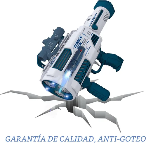 Miniatura 7 de Pistola de burbujas automática Gatling, que produce miles de burbujas por minuto, adecuada para niños y adultos y perfecta para fiestas