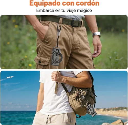Miniatura 4 de OMOTON TP06 [Cordón equipado] para gancho de trípode MagSafe con parte trasera magnética y base Arca-Suiza, rotación de 360° con tornillo de 1/4