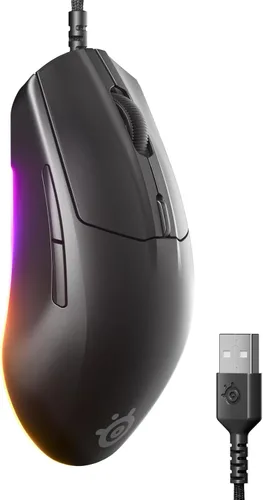 Miniatura 7 de SteelSeries Ratón inalámbrico Rival 3 Gen 2 para juegos - 2.4 GHz y Bluetooth - Sensor óptico TrueMove Air de 18000 DPI - Durabilidad de 60 millones
