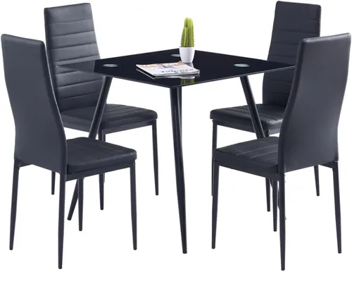Juego de 6 sillas de comedor, cómodas sillas de comedor con cojines gruesos y respaldo alto, elegantes sillas de comedor montadas para restaurante,