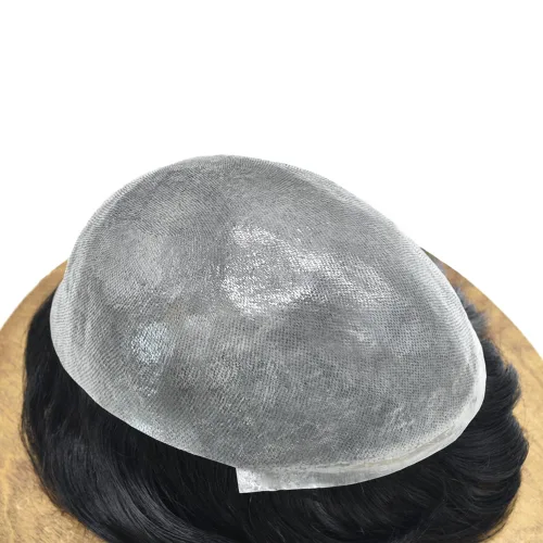Miniatura 3 de Hombres Toupee Hair Thin Skin 0.06 Men's Toupee Hair Piece Remy Human Hair System Mens Hairpieces Invisable Hairline Protesis Capilar Para Hombre
