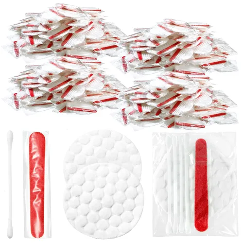 Miniatura 10 de Tondiamo Juego de 100 piezas de tocador de hotel envueltas individualmente, artículos de hospitalidad desechables de tamaño de viaje, incluye
