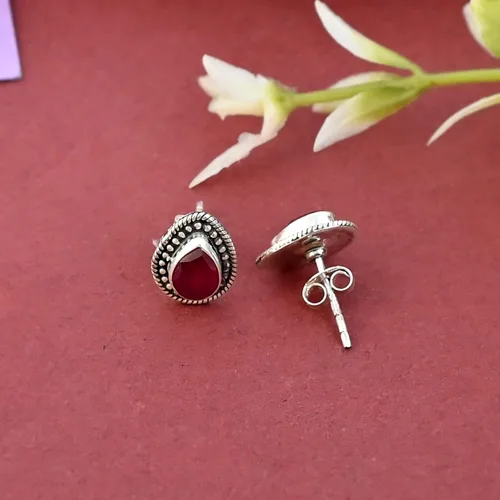 Miniatura 4 de Universe Kart Juego de aretes tipo dormilona para mujer en plata de ley 925, delicados aretes únicos para la oficina, uso diario, joyería simple