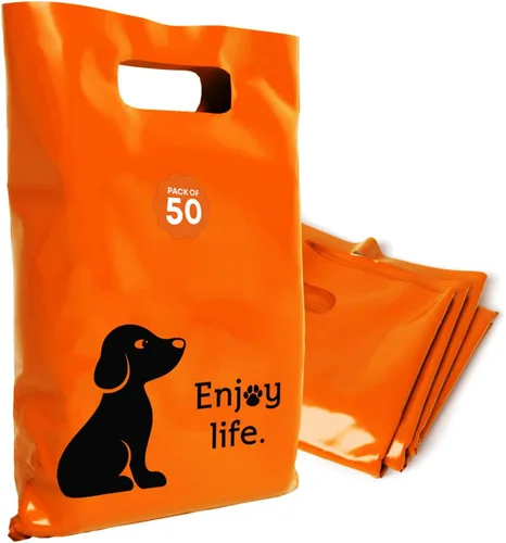 Miniatura 7 de Bolsas de plástico con asas – Bolsas de mercancía de 12 x 15 pulgadas para pequeñas empresas – Bolsas troqueladas para compras minoristas y Negro