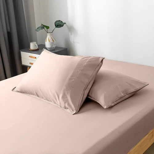 Miniatura 7 de Bella Coterie - Juego de fundas de almohada de viscosa de bambú de lujo, 100% cultivadas orgánicamente, ultra suave, refrescante, 2 piezas [Champán]