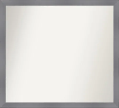 Miniatura 356 de Amanti Art Espejo personalizado, espejo de baño gris plomo a rayas, espejo de pared o espejo de tocador de baño sobre el fregadero